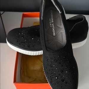 Adrienne Vittadini Sport Black Sneakers BRAND NEW